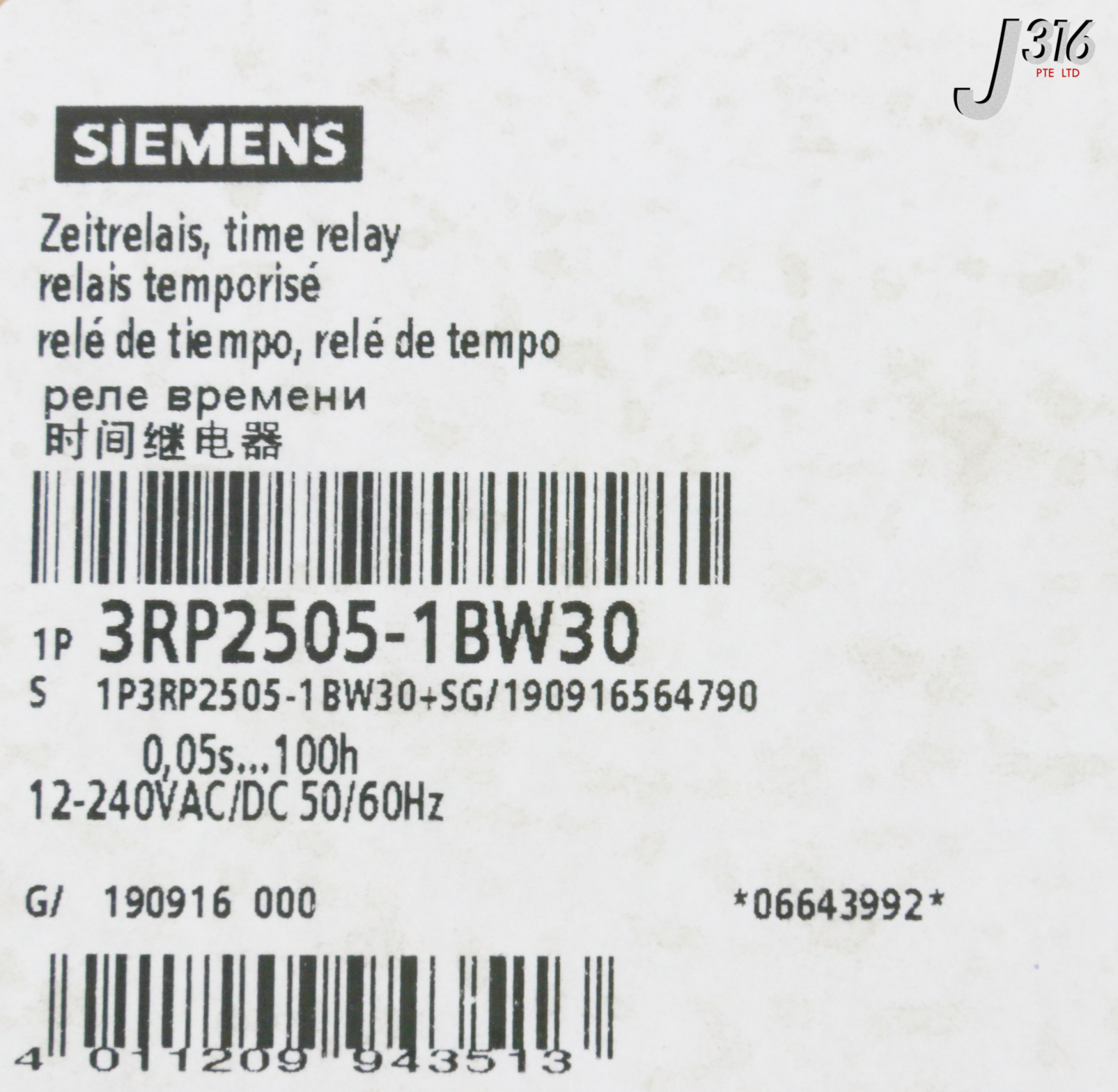 31399 SIEMENS TIMING RELAY (NEW) 3RP2505-1BW30 | eBay
